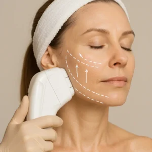 Woman having HI-FU to reduce wrinkles call LA LIPO Hyde Park Corner Now!