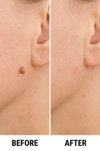 Skin tags removal Hyde Park Corner before and after