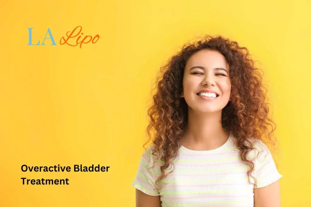 woman smiling about overactive bladder treatment Hyde Park Corner solutions